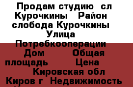 Продам студию  сл.Курочкины › Район ­ слобода Курочкины › Улица ­ Потребкооперации › Дом ­ 38 › Общая площадь ­ 25 › Цена ­ 950 000 - Кировская обл., Киров г. Недвижимость » Квартиры продажа   . Кировская обл.,Киров г.